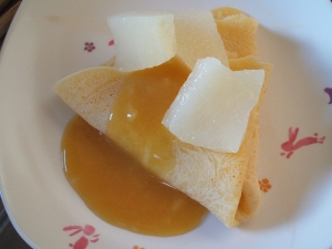 米粉のクレープ☆オレンジソース