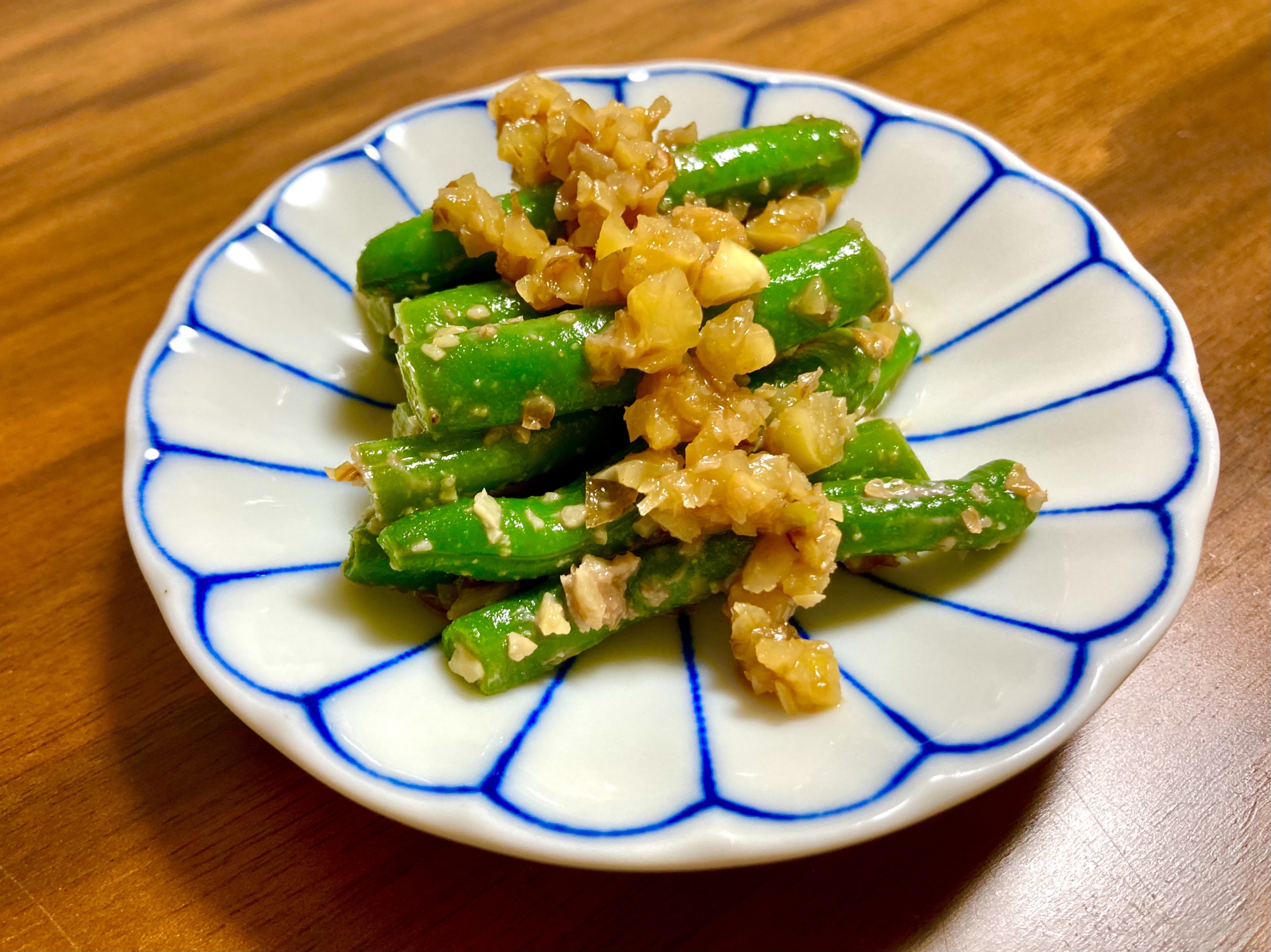 ごま和えに飽きたら＊インゲンのくるみ和え