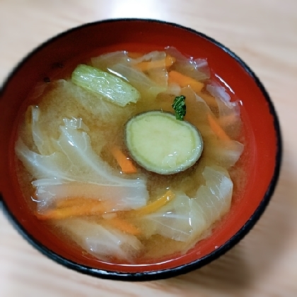 さつまいもと乾燥野菜のお味噌汁