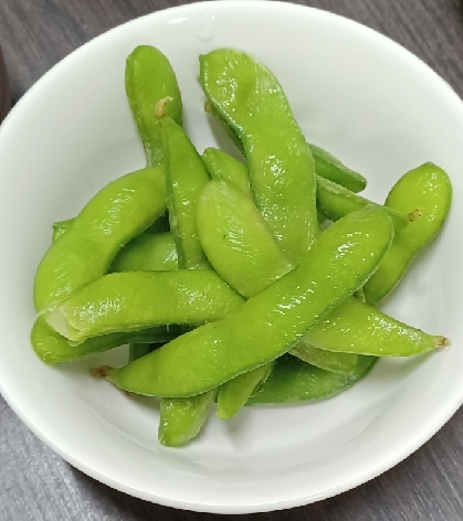 大葉風味の茹で枝豆