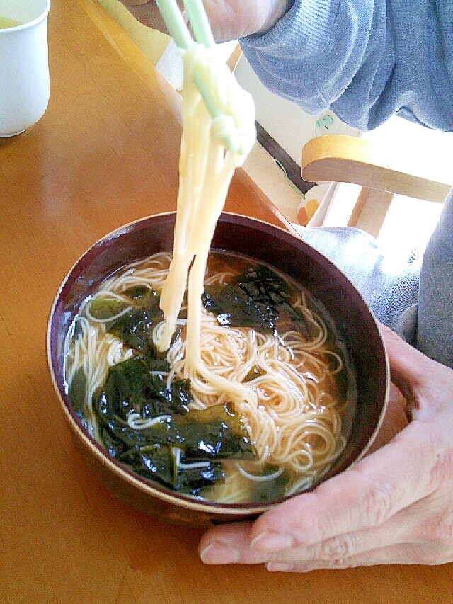 夜食にも♪パパ大好きにゅうめん♪