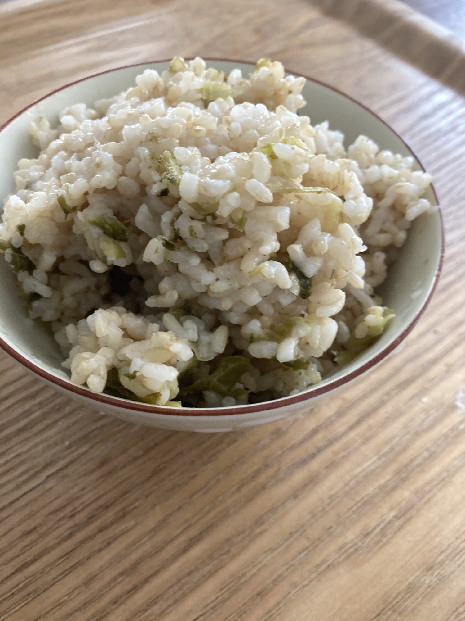 レタスの玄米炊き込みご飯 レシピ 作り方 By へんてこへんてこママ 楽天レシピ