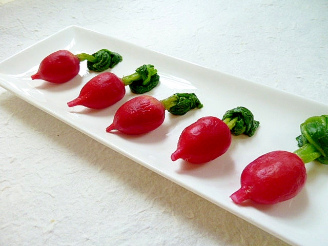 ラディッシュ 二十日大根 のぬか漬け レシピ 作り方 By 身の茸335 楽天レシピ