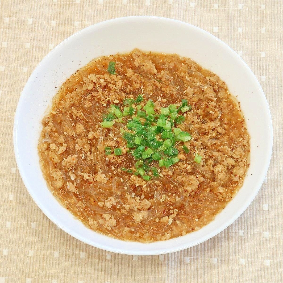 自家製「麻婆豆腐の素」で麻婆春雨☆減塩・低カリ志向 レシピ・作り方
