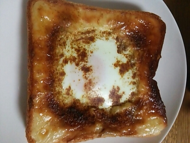 卵トースト(カレーマヨ味)