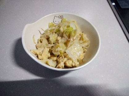 豆腐とキャベツのハーブ炒め