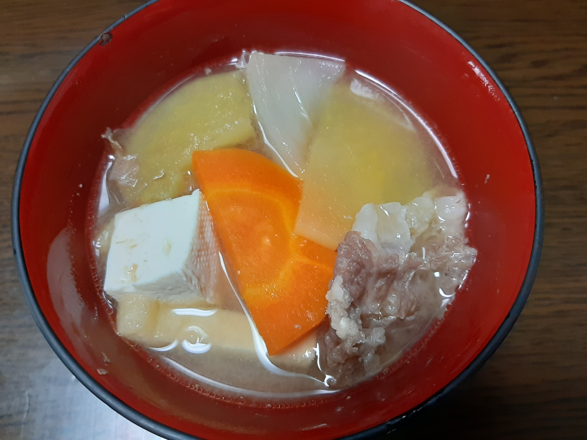さつまいもの味噌汁