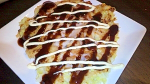 じゃがいもでふわふわお好み焼き