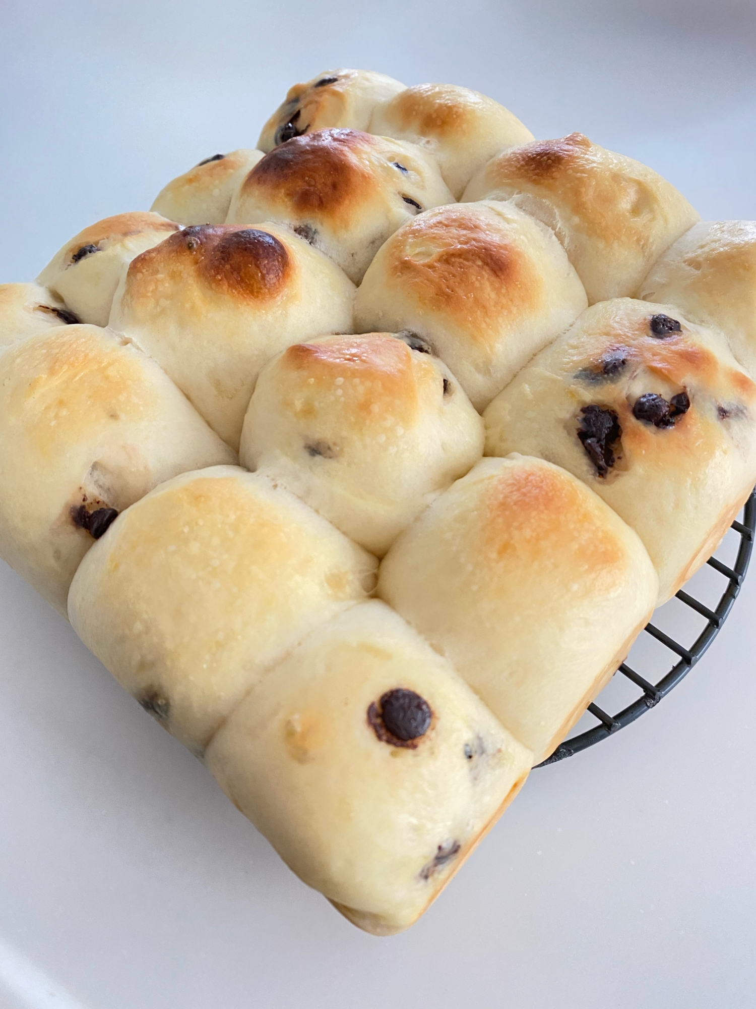 子どもに人気!チョコチップ入りちぎりパン