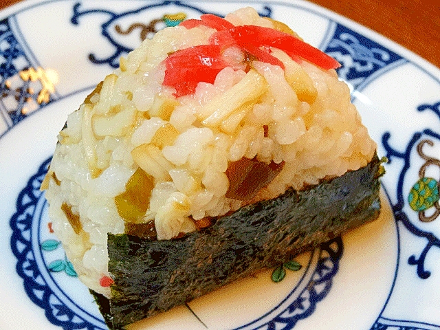 北海道グルメ☆　「ホタテご飯のおむすび」