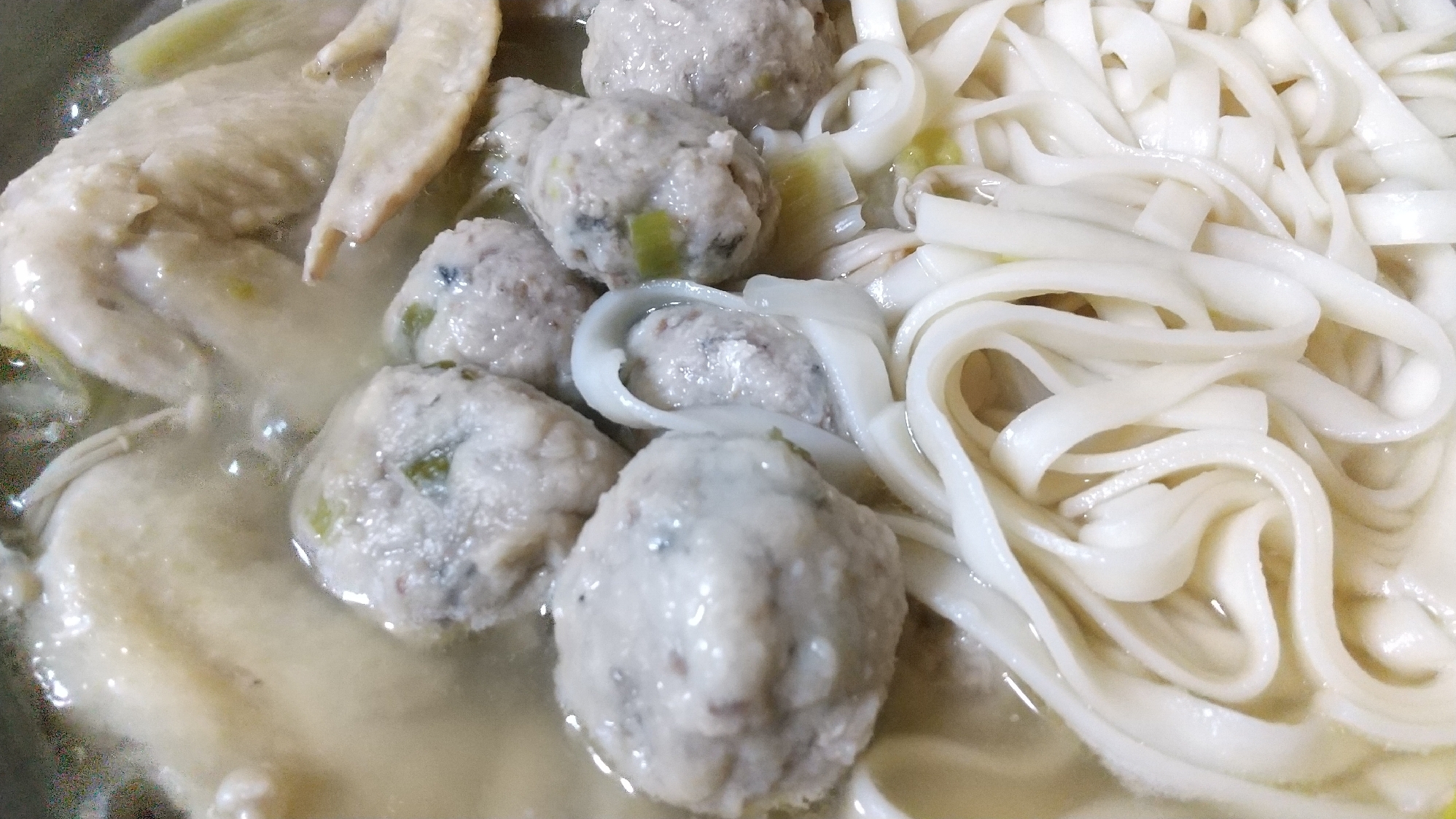 身体に優しい♪白菜・手羽先といわしのうどん鍋