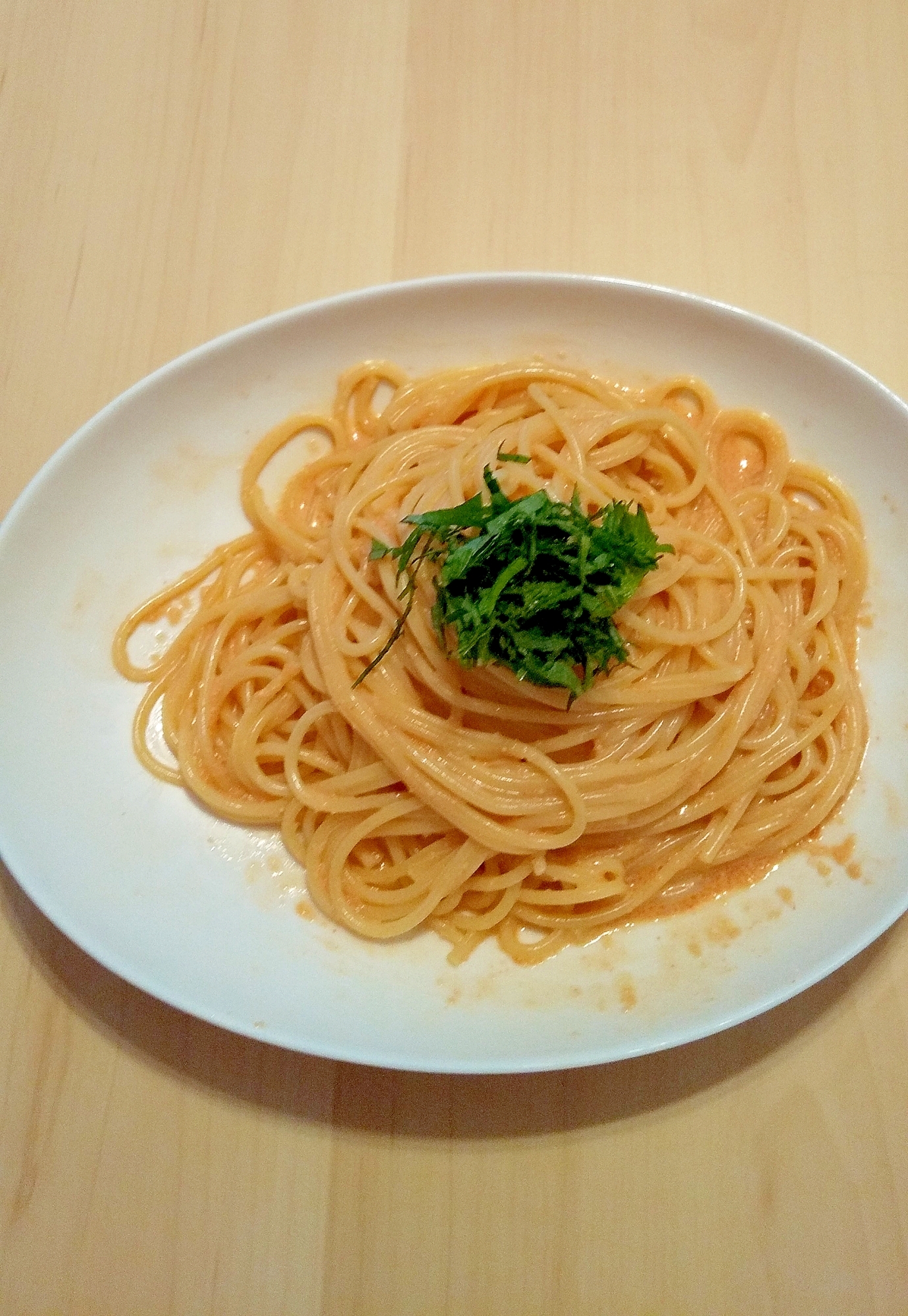 牛乳なしでも！クリーミーな明太子パスタ