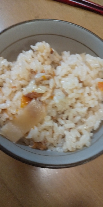 大根と油揚げの炊き込みご飯