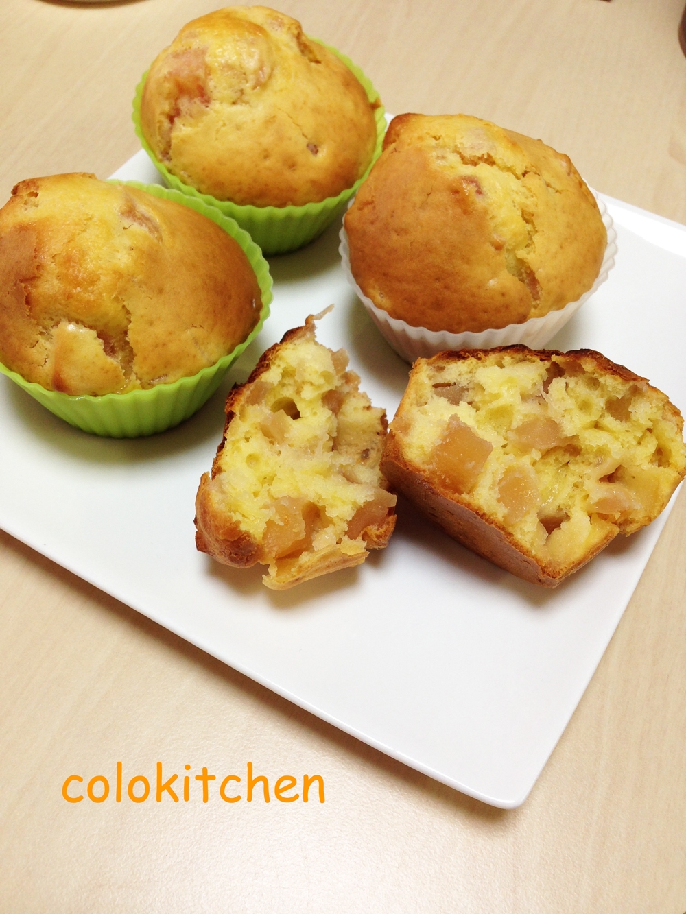バター不使用 紅玉りんごたっぷりカップケーキ レシピ 作り方 By Colokitchen 楽天レシピ