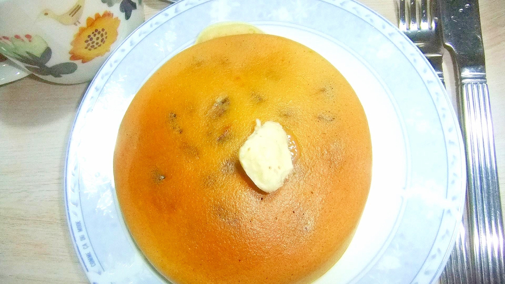 レーズンとマーマレードのパンケーキ