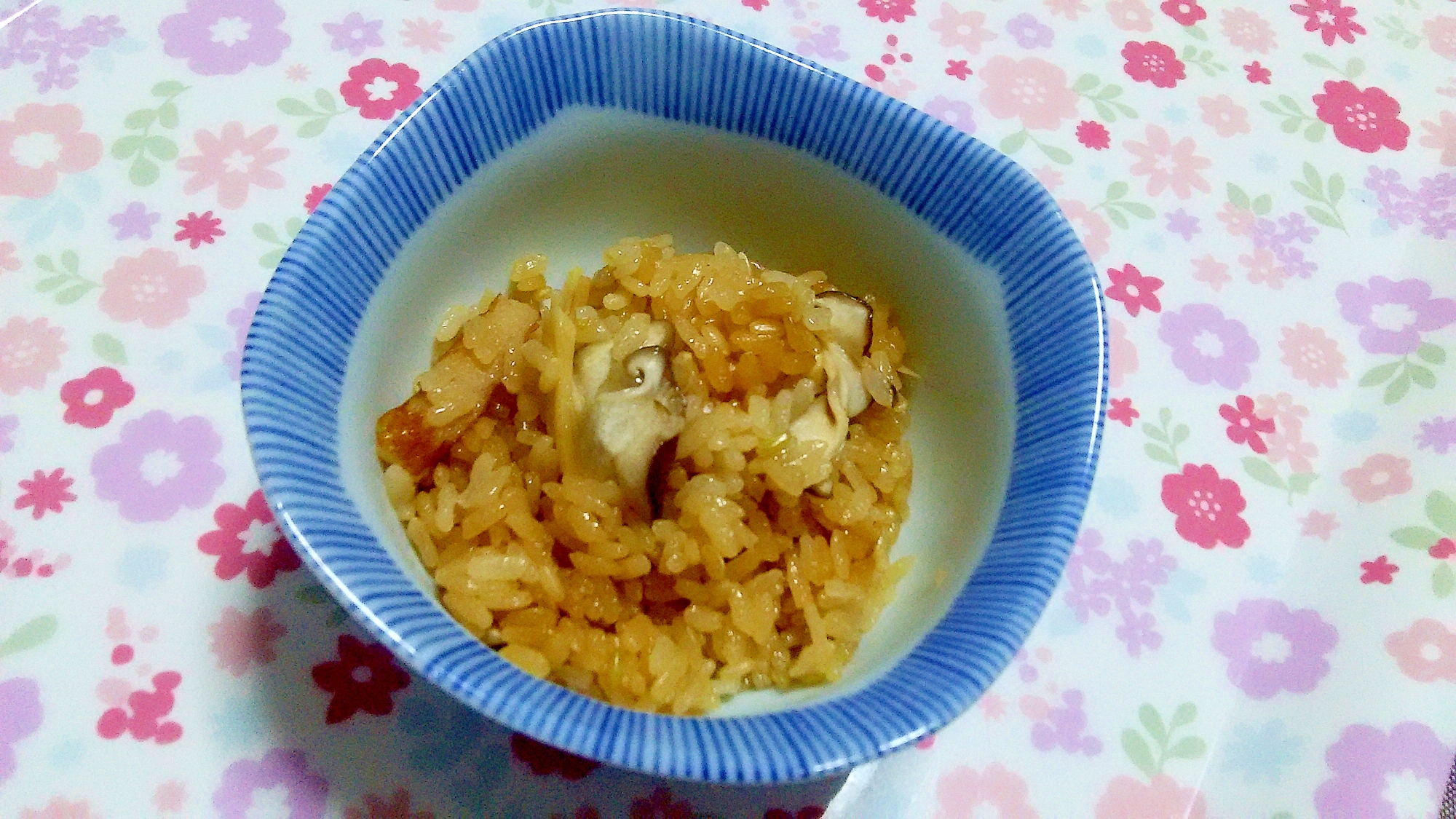 筍と椎茸の中華風炊き込みご飯＋＋