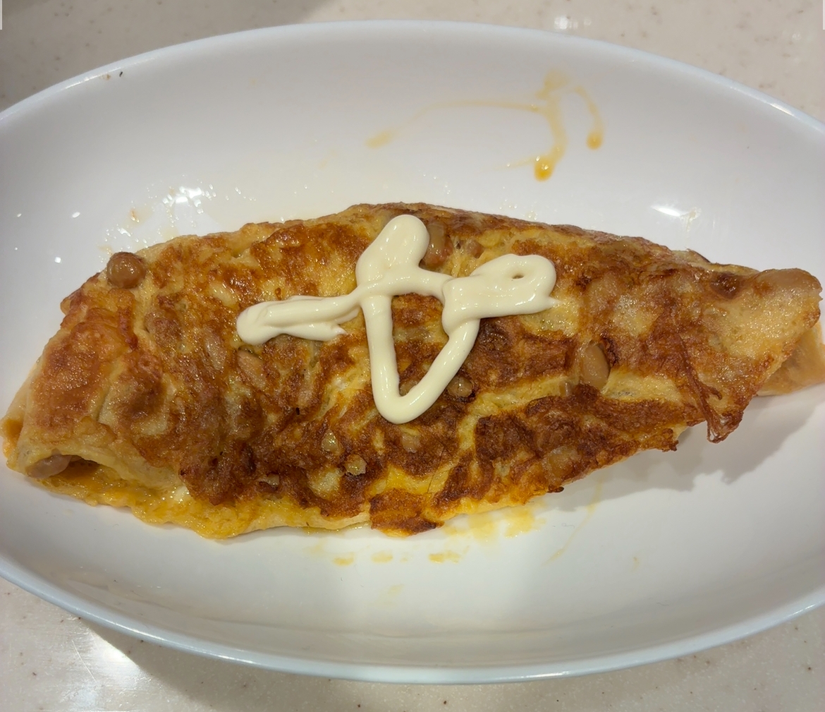 納豆オムレツ