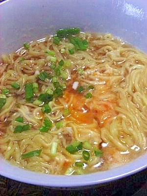 マルちゃん正麺で作る　卵とじ醤油ラーメン