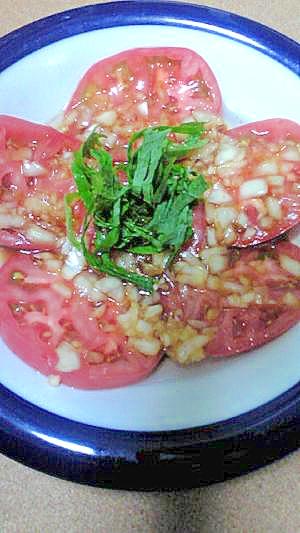 夏に食べたい！トマトのオニオンドレッシング