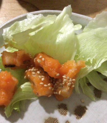 ごま白だし♪ソーセージ炒めෆ˚*