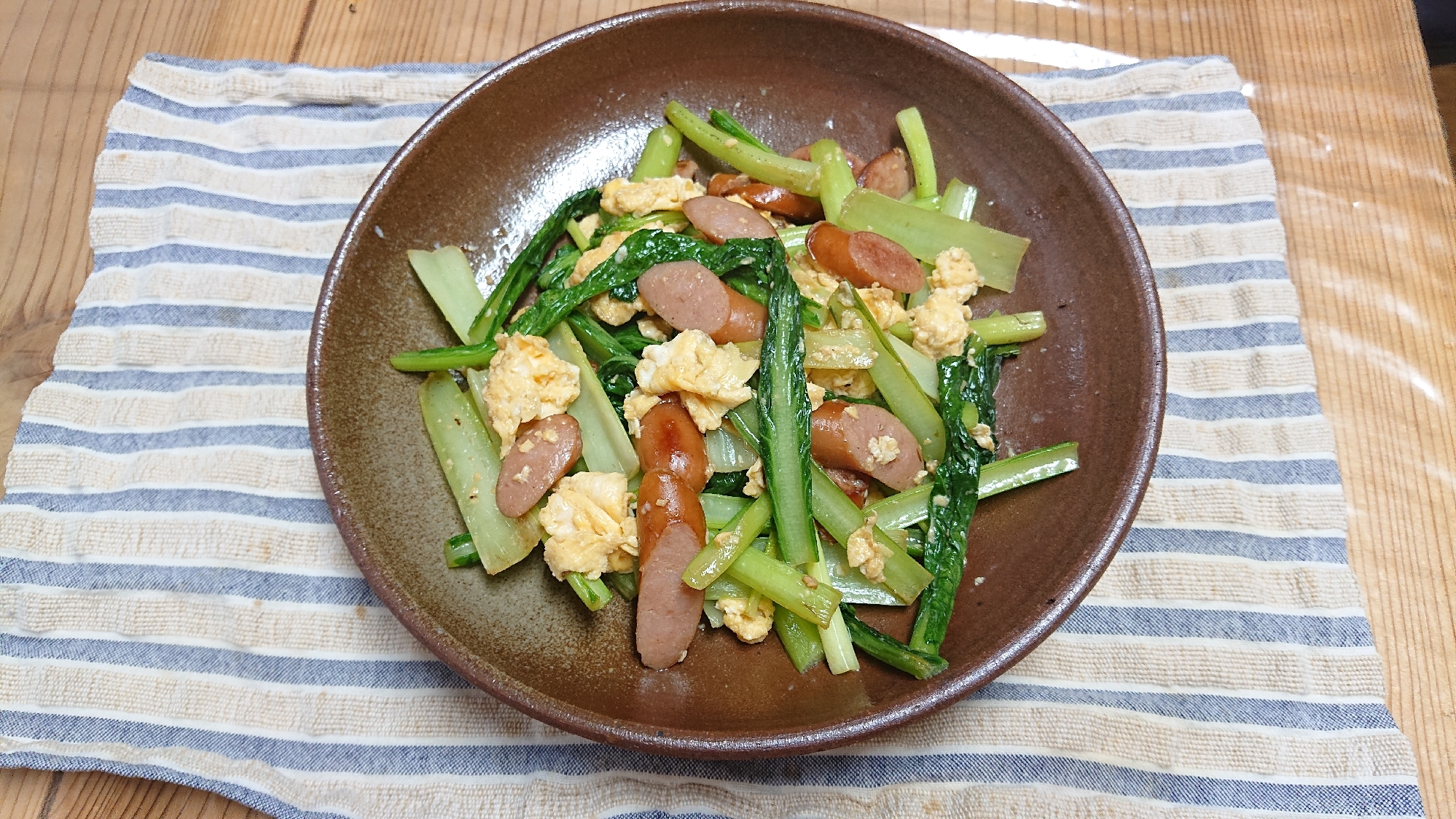 子どももパクパク小松菜の炒め物