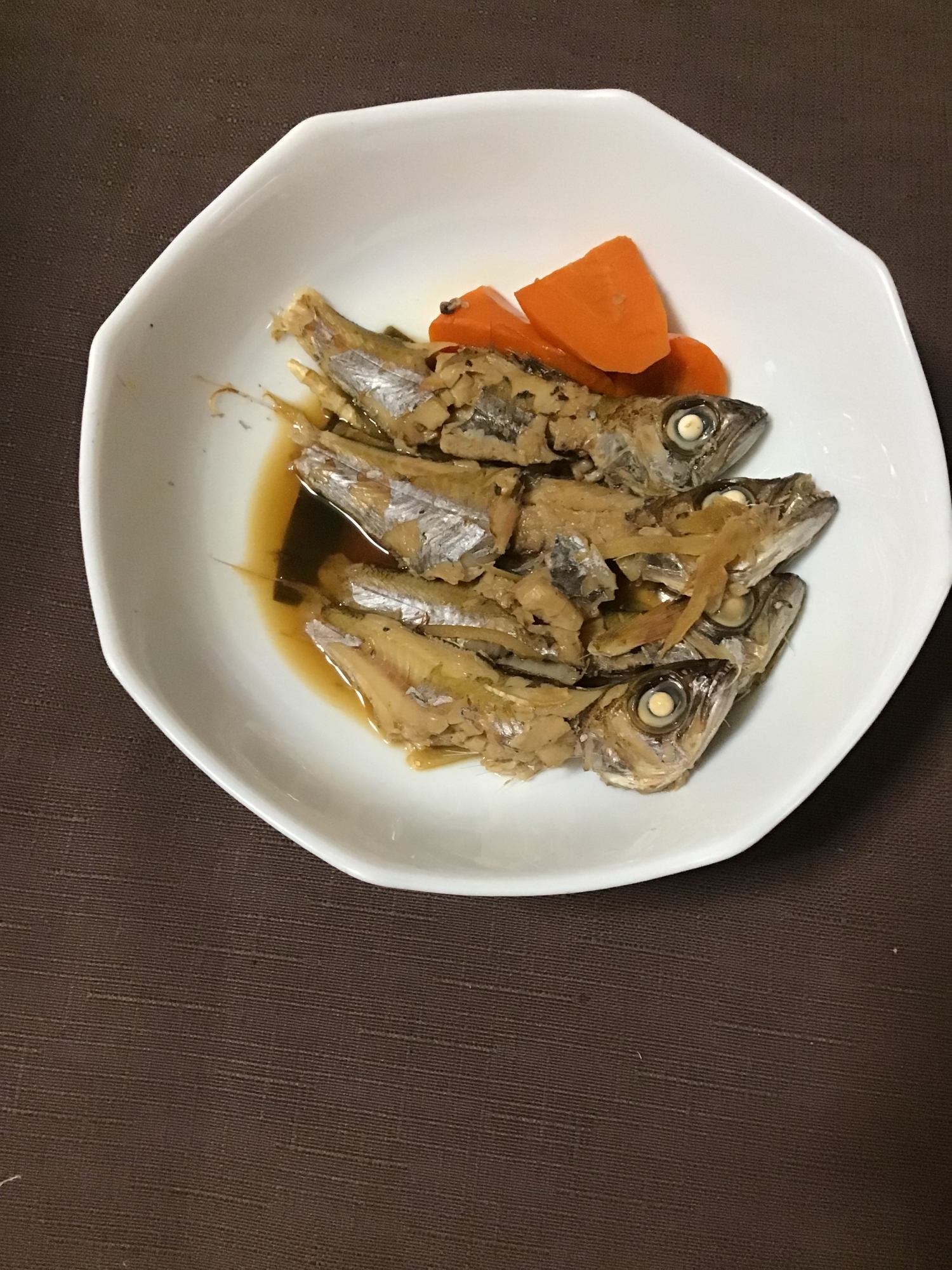 小さい黒ムツの煮魚。