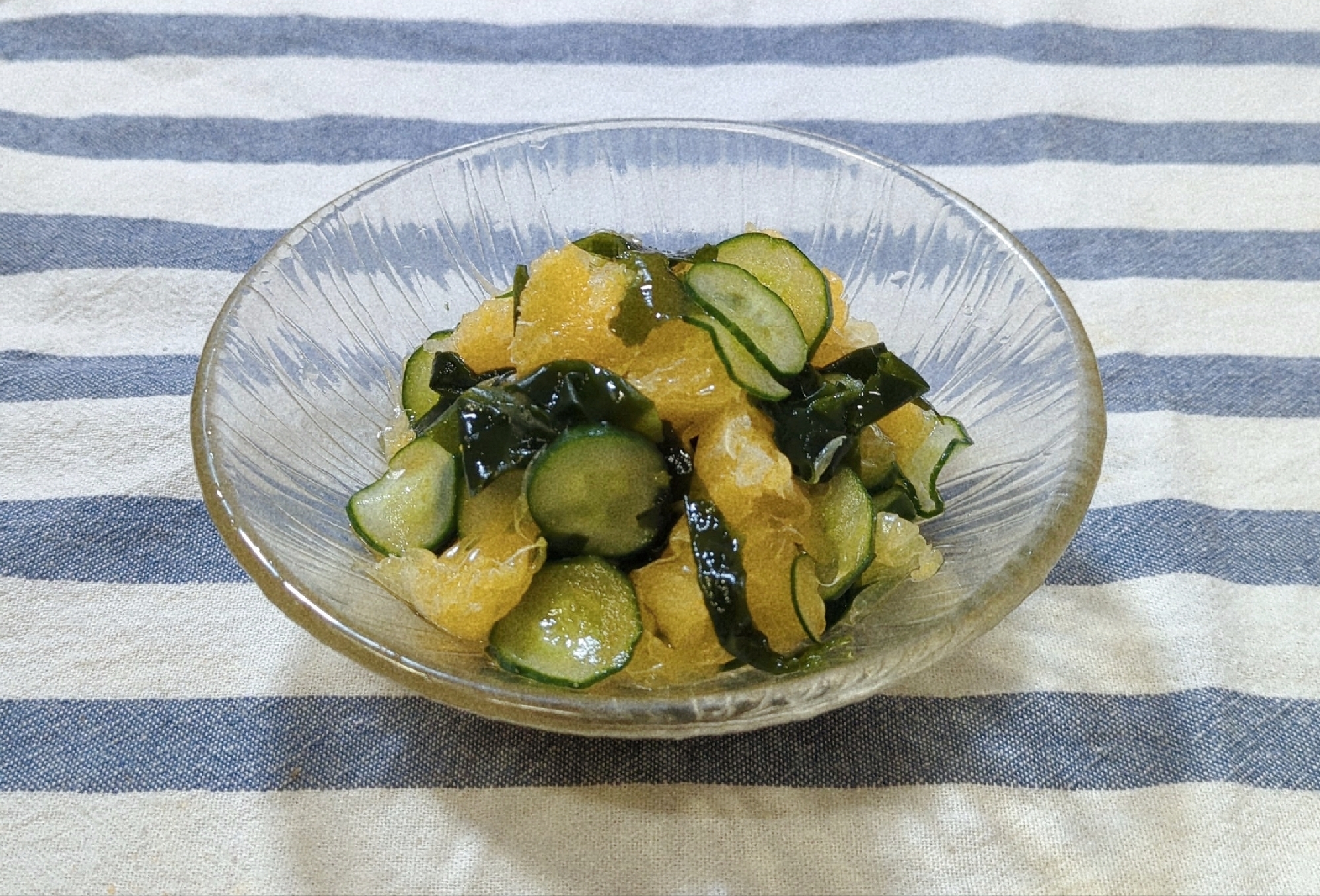 甘夏ときゅうりの酢の物