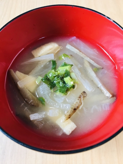 大根とゴボウのお味噌汁