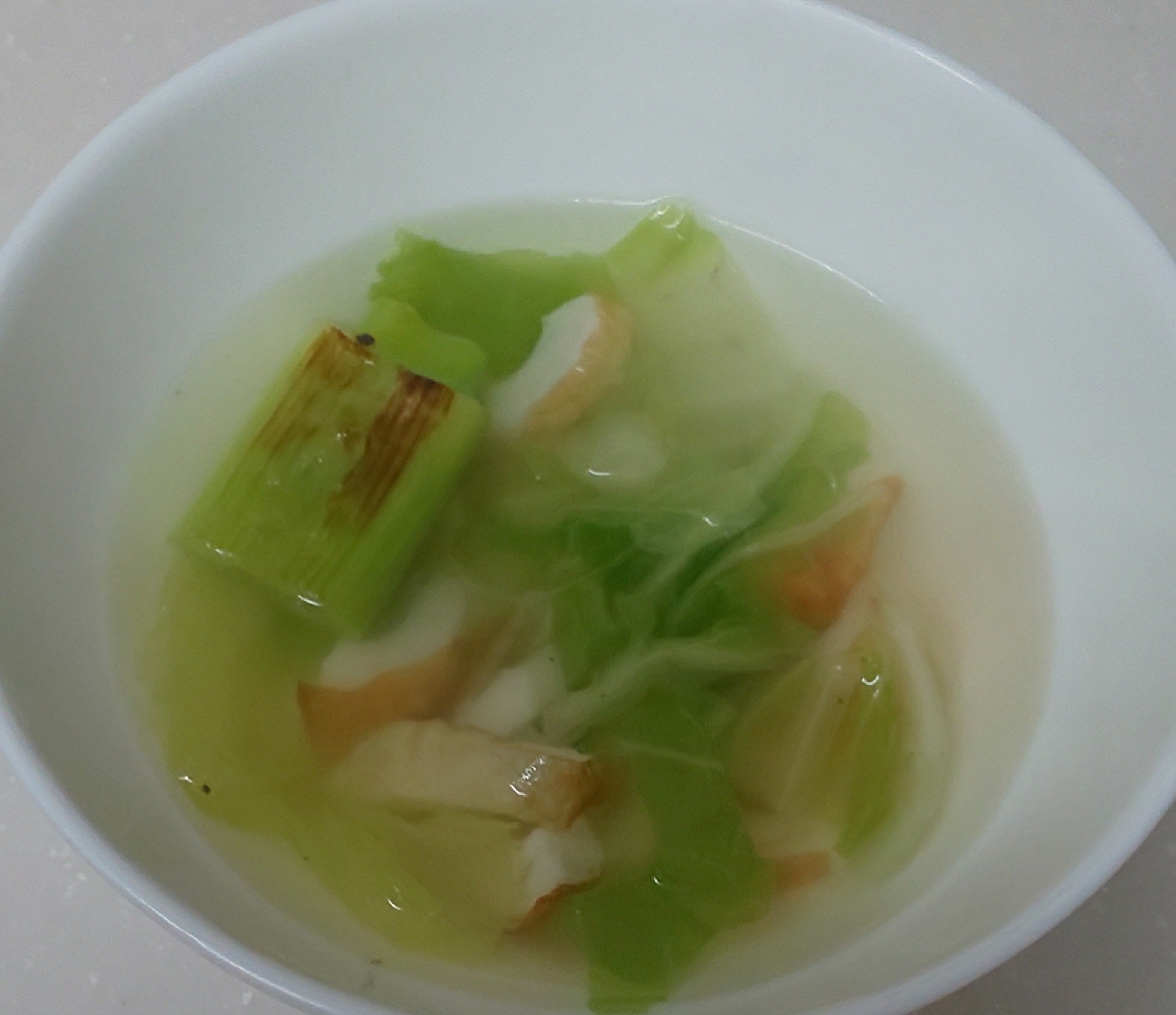 白菜☆ちくわ☆焼きねぎの中華スープ(*^-^*)