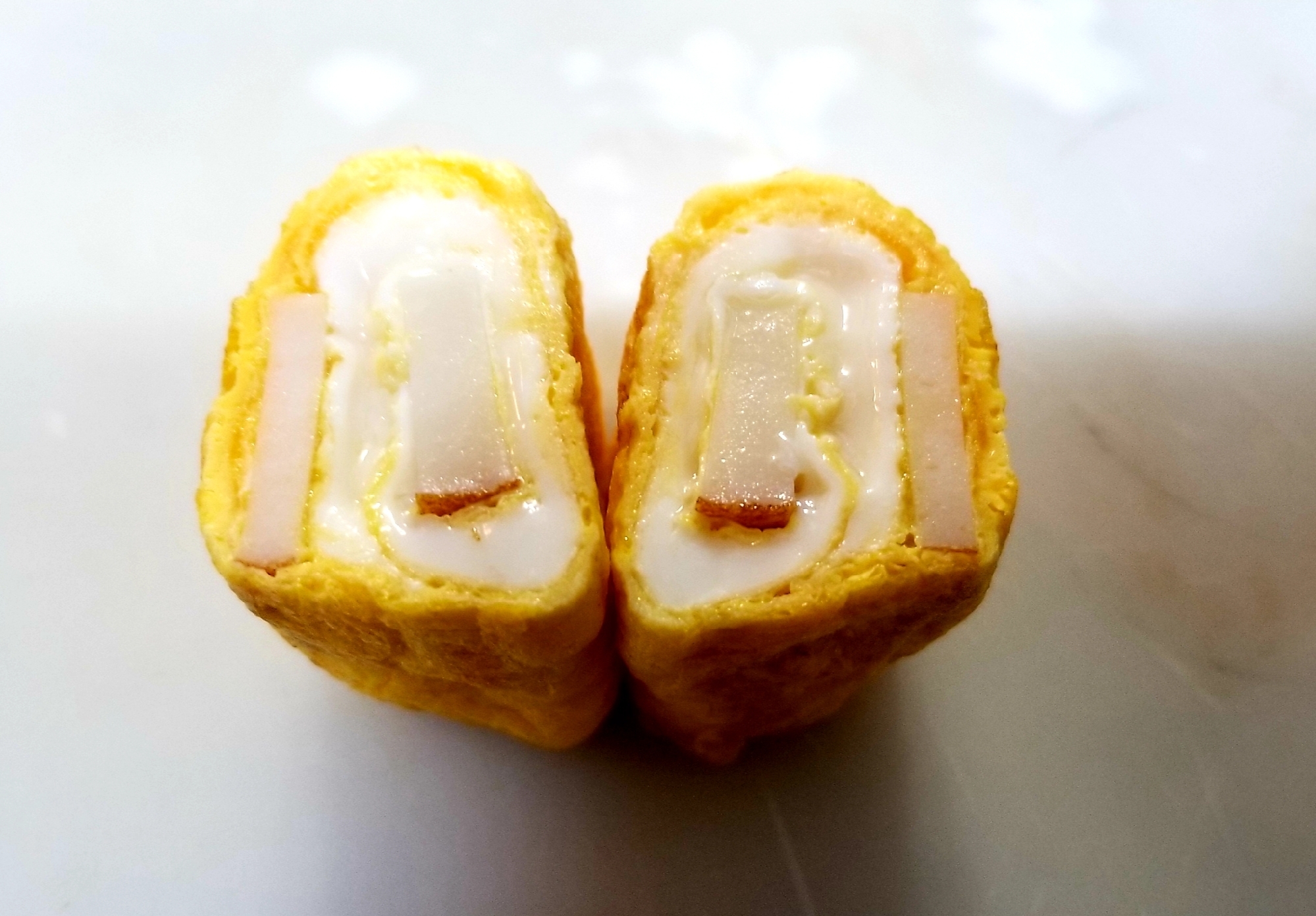 笹かまぼこで卵焼き！