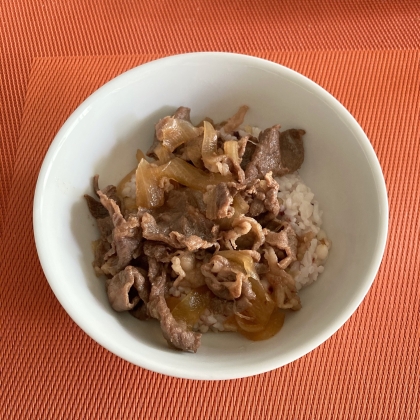 牛丼屋さんの味がしました！ごちそうさまでした！