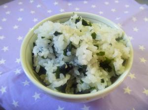 懐かしい☆わかめごはん