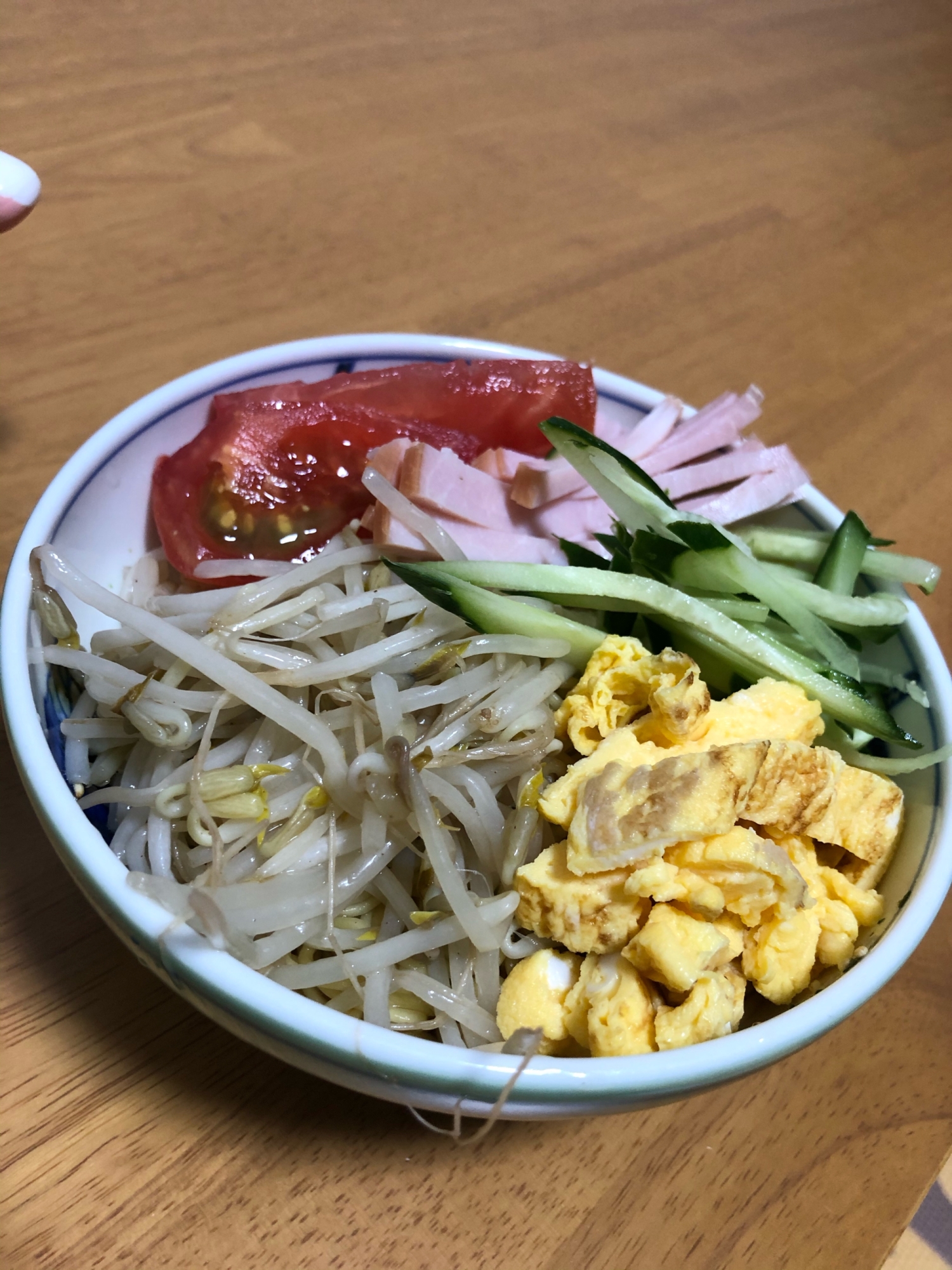 残り物野菜で冷麺