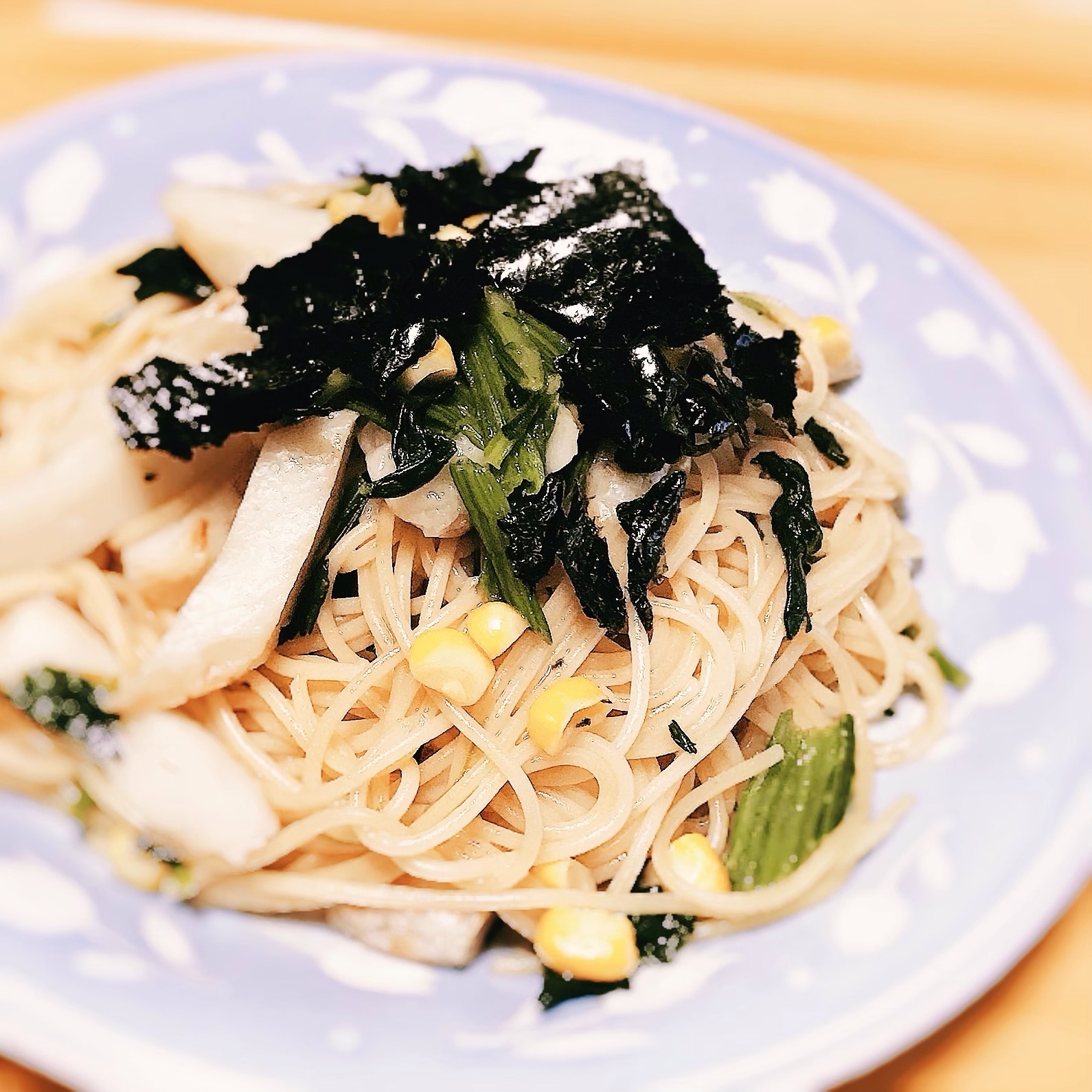 時短 笹かまぼこと冷凍野菜の和風パスタ レシピ・作り方 by ぱんだ98