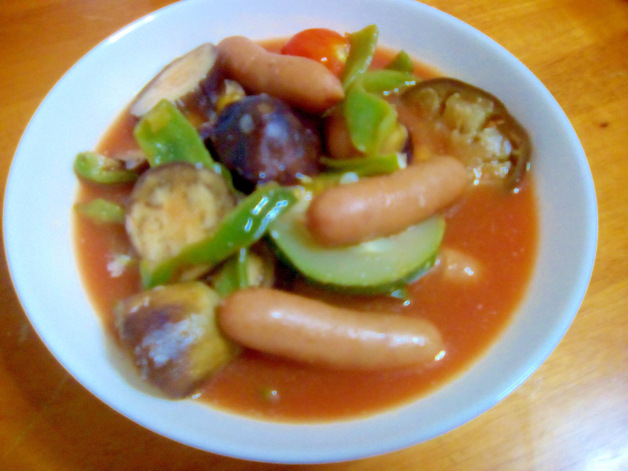 夏野菜のトマト煮込み