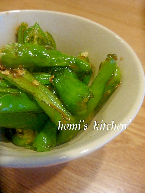 5分で簡単 ししとうだけのきんぴら レシピ 作り方 By ほぉみぃ 楽天レシピ