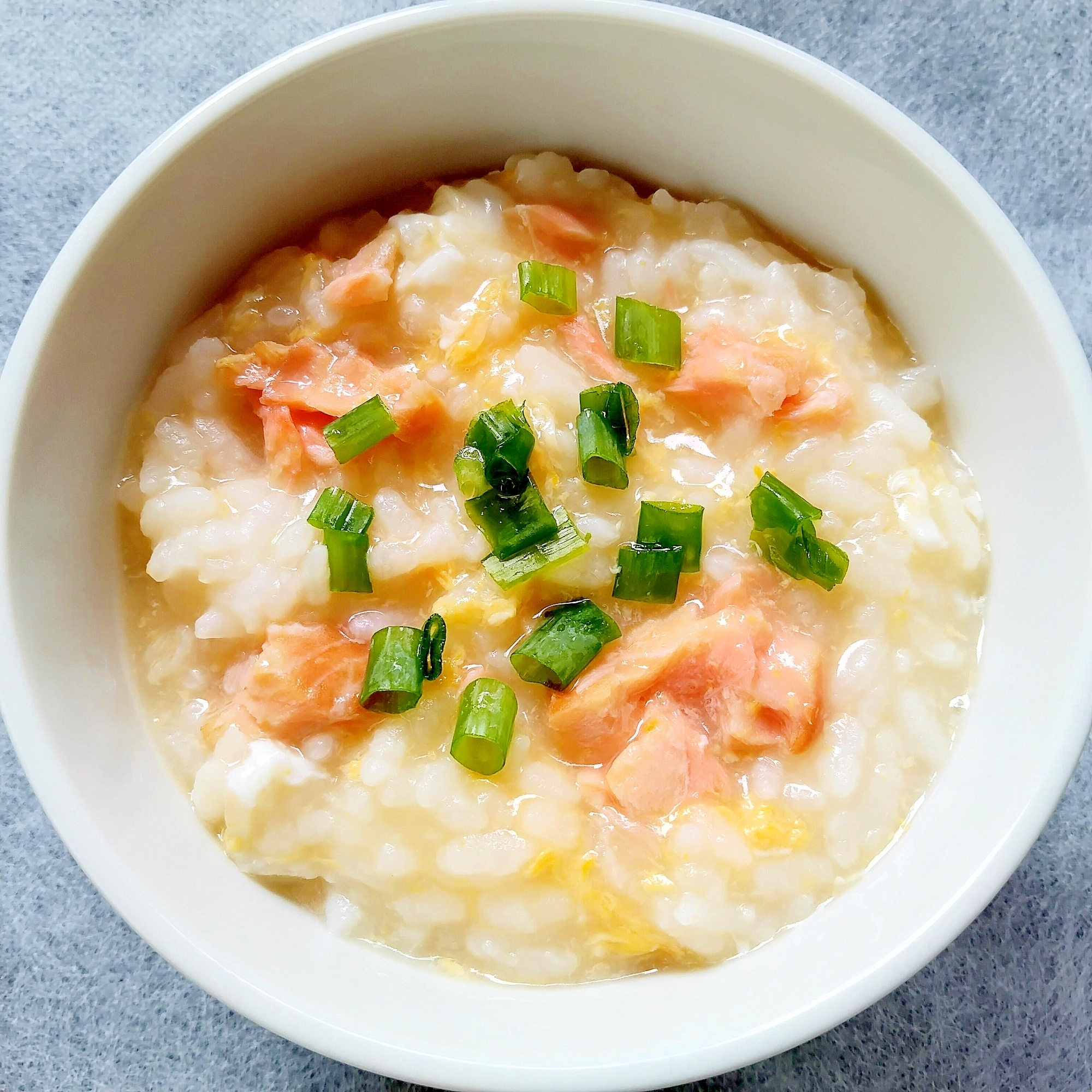 美味しい♪鮭と卵の雑炊
