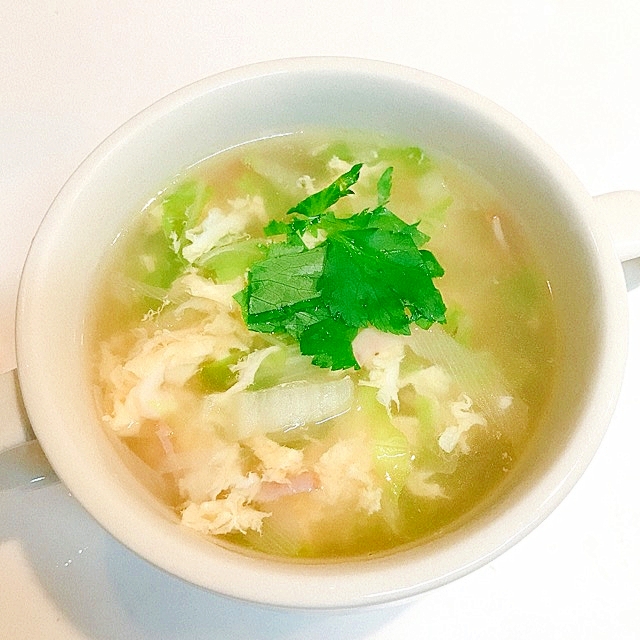 白菜と長ネギとベーコンの コンソメ卵スープ レシピ 作り方 By だだちゃまめごはん 楽天レシピ 白菜と長ネギとベーコンの コンソメ卵スープ レシピ 作り方 By だだちゃまめごはん 楽天レシピ