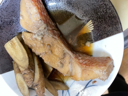 冷凍赤魚の煮付け