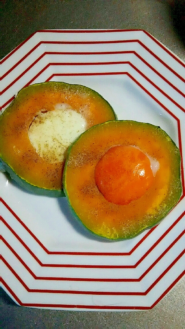 すくなかぼちゃの卵と一緒焼き