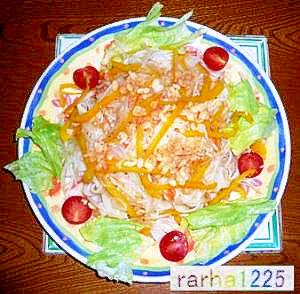 野菜たっぷり♪さっぱり梅しそ冷やしきしめん