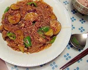 茄子？春雨？迷った時は麻婆茄子＆春雨