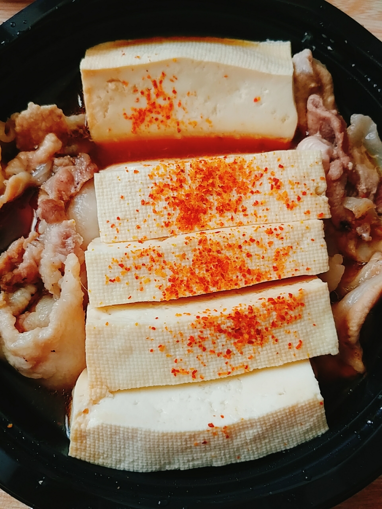 昆布つゆで☆肉豆腐