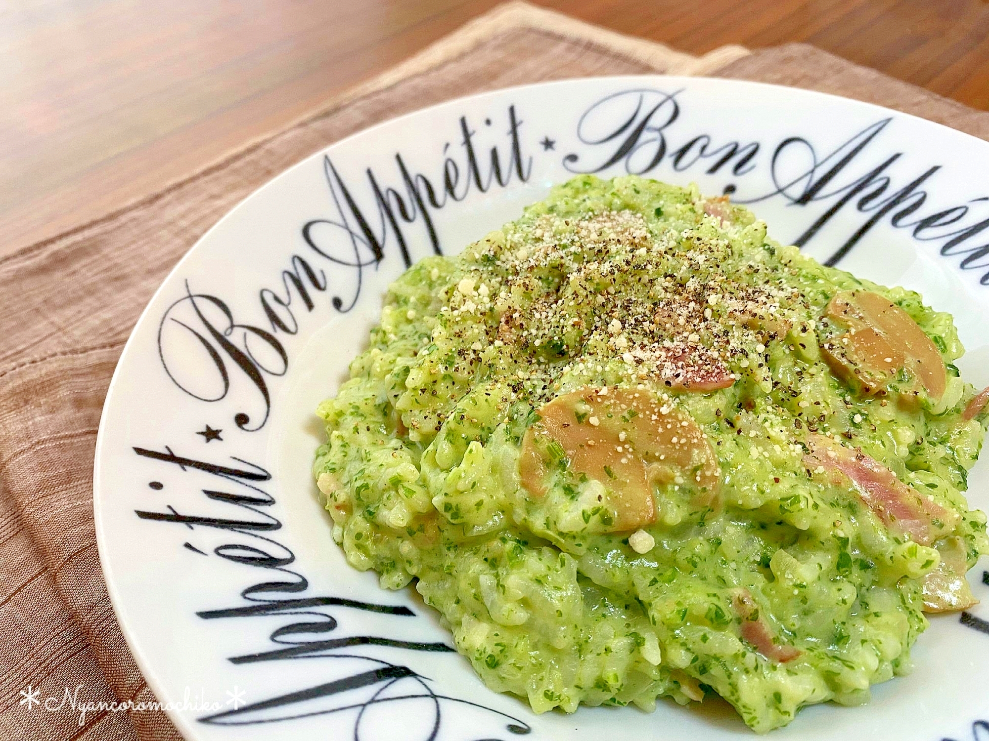 Greenだよ！パセリが主役♡豆乳パセリリゾット