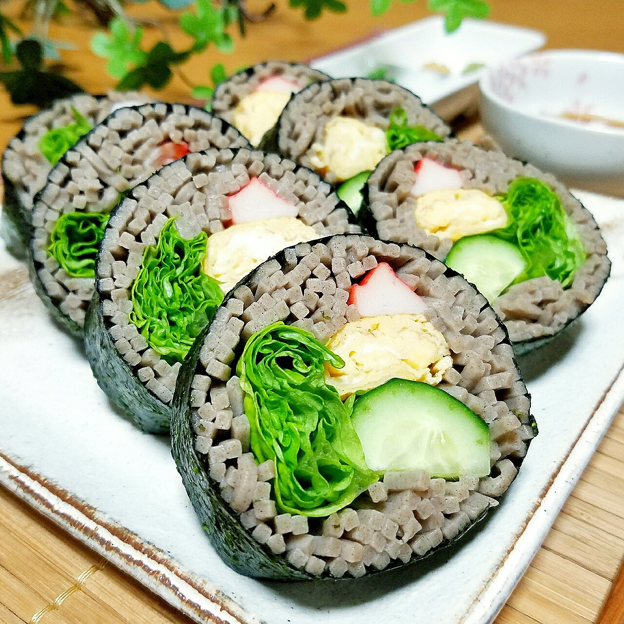 節分！たっぷり野菜のヘルシー蕎麦寿司