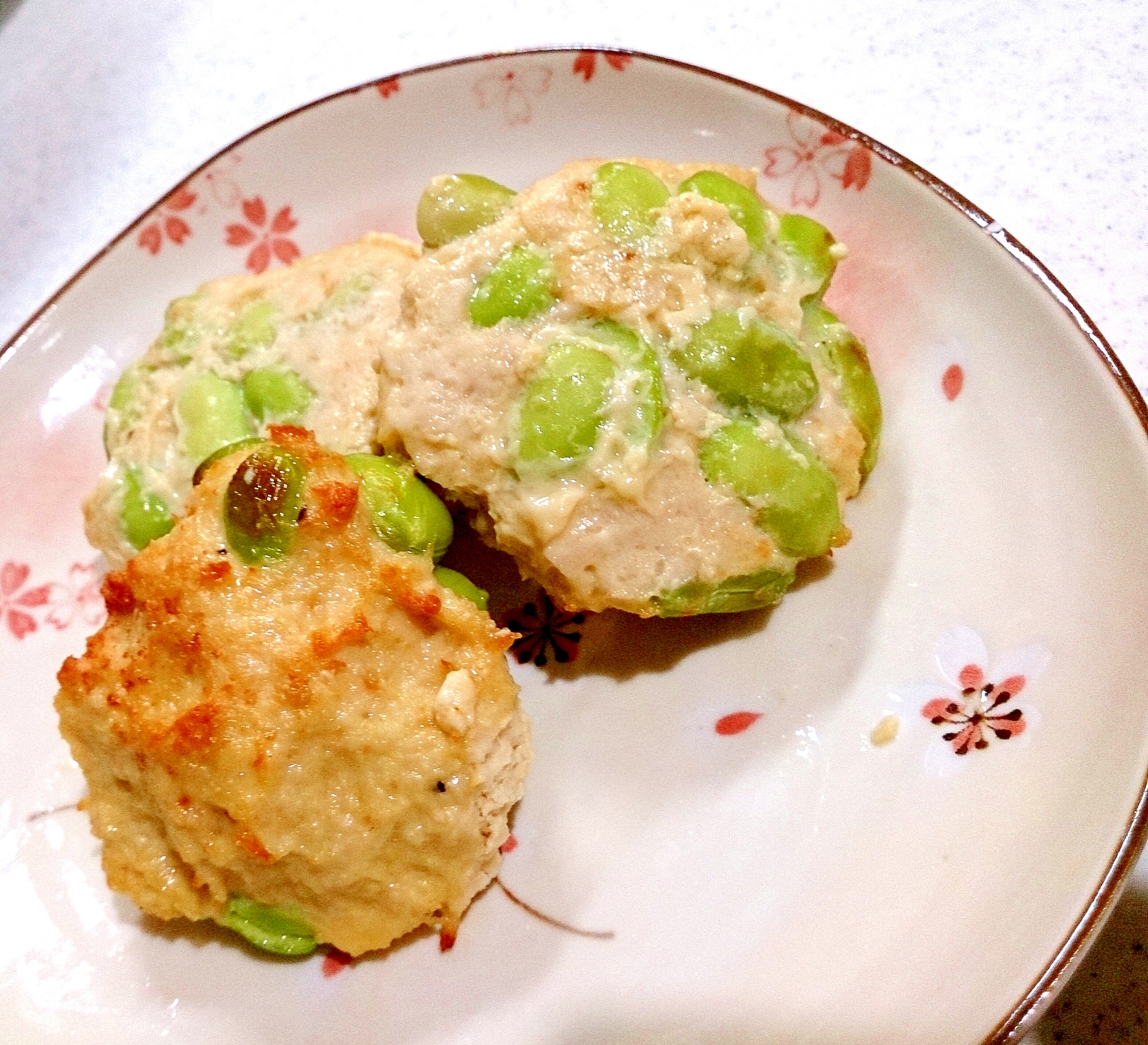 枝豆いり簡単鶏だんご