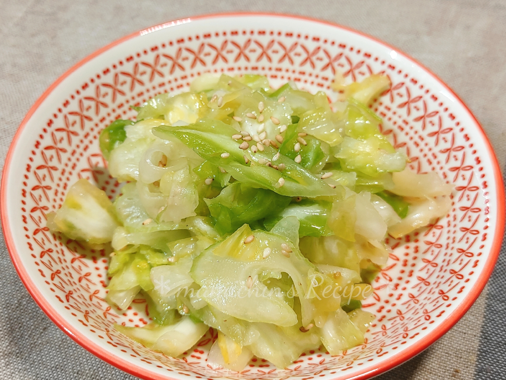 キャベツ＊セロリのさっぱり和え