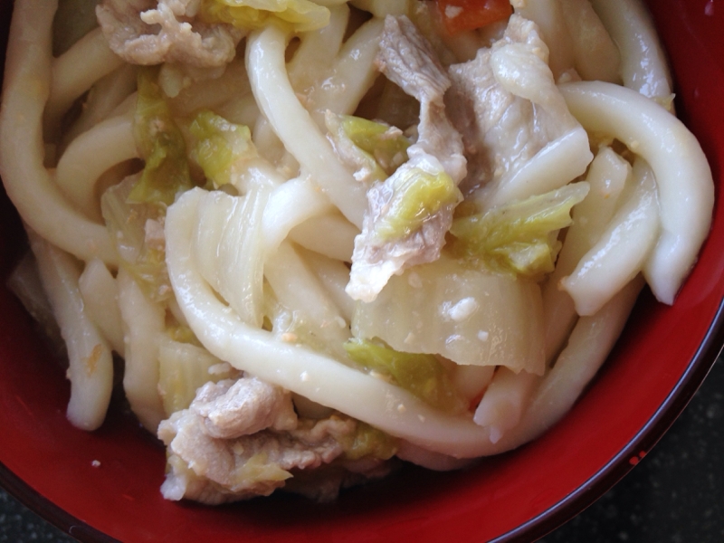 白菜と豚肉の塩バターうどん レシピ 作り方 By Tommeg1202 楽天レシピ