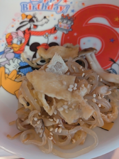 しめじと油揚げの炒めもの