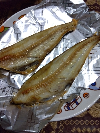 ほっけの開き♪フライパンで簡単に焼いちゃいます